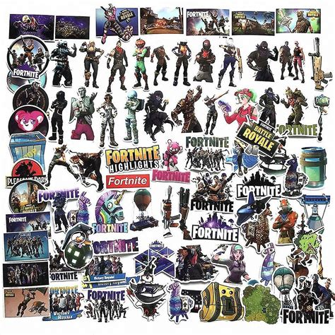 45pcs Fortnite Stickers Set Stickers Vinyl | Fruugo UK