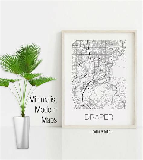 Draper Utah Draper UT Map Draper Map Draper Print Draper - Etsy