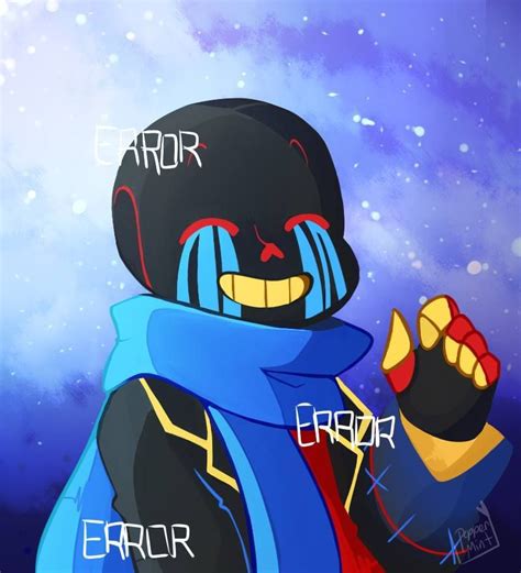 Underverse screenshot redraw cuz I love Error and his beautiful smile(?)This smile became a ...