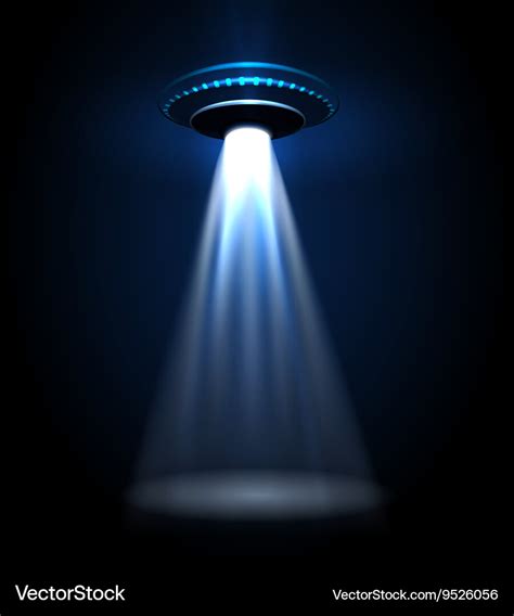 Ufo alien lights Royalty Free Vector Image - VectorStock