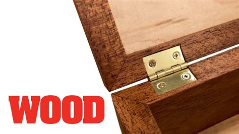 How To Mortise Box Hinges - WOOD Magazine