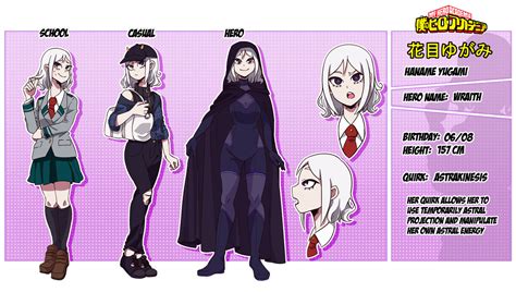 [OC][BNHA] Haname Character Sheet by AsraUnown on DeviantArt | Trajes de super-herói ...