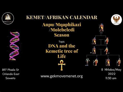 Mkhulu Nsingiza - Afrikan Calendar - The Dna And The Kemetic Tree Of ...