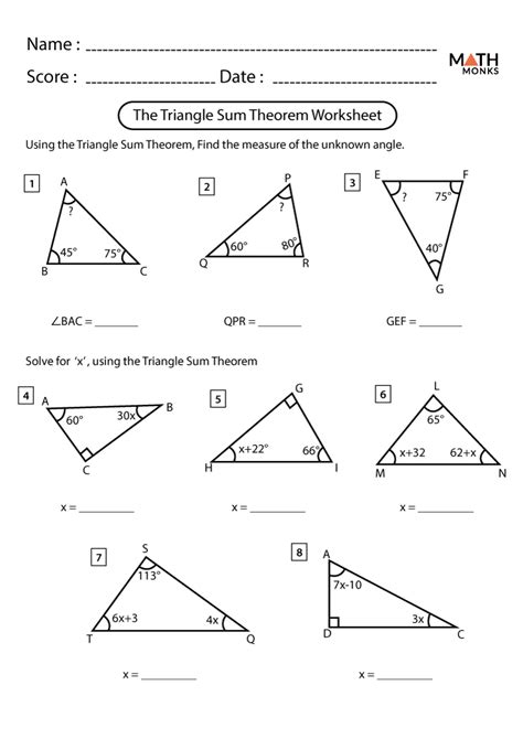 Triangle Sum Theorem