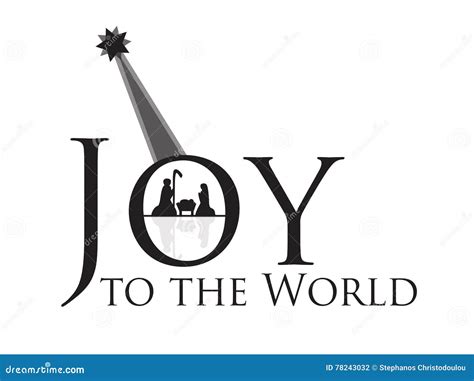 Joy To The World Nativity Scene Stock Photography | CartoonDealer.com #78243032