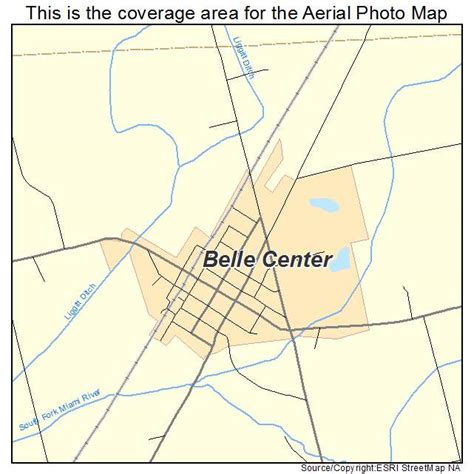 Aerial Photography Map of Belle Center, OH Ohio