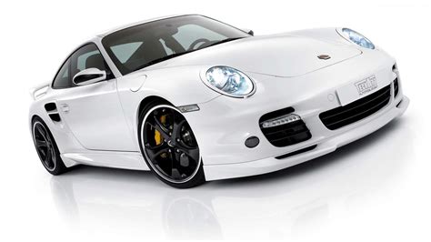 White Porsche sports car on a white background wallpapers and images ...