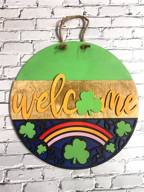 Welcome - Rainbow and Shamrocks – bless_this_nest