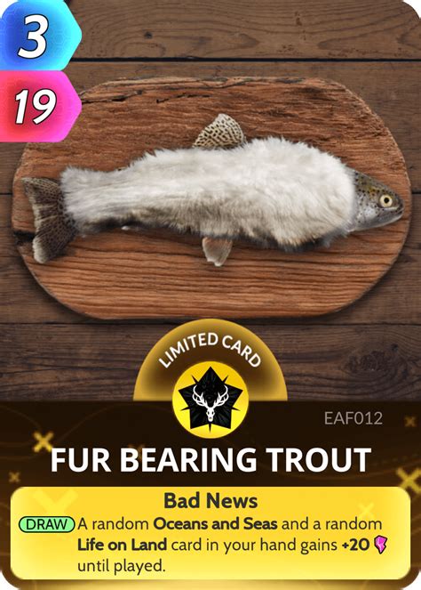 Fur Bearing Trout | Cards, the Universe and Everything Wiki | Fandom