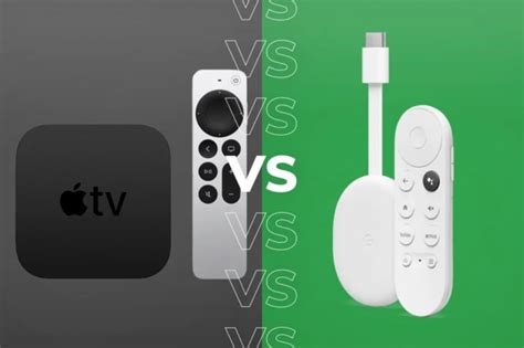 Apple TV 4K (2021) vs Chromecast with Google TV: Which media streamer ...