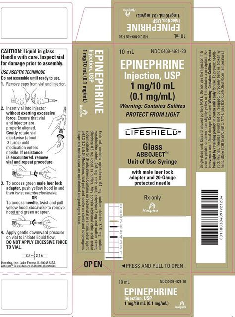 EPINEPHRINE injection, solution