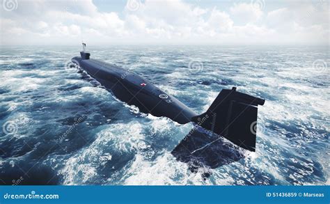 Russian Borei Class Submarine at the Northern Water Stock Image - Image of poop, digital: 51436859