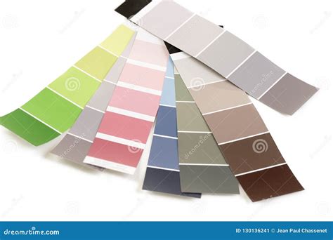 Color Palette, Samples of Various Paint Catalog for Tinting Stock Image ...