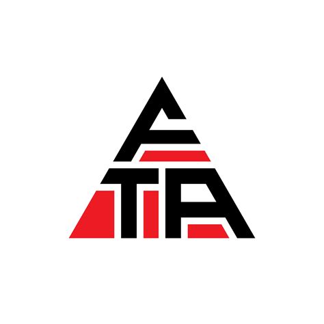 FTA triangle letter logo design with triangle shape. FTA triangle logo design monogram. FTA ...