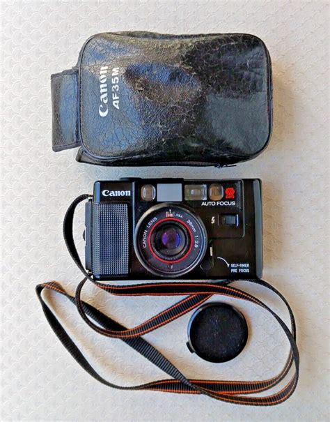 Canon AF35M Sure Shot Point & Shoot 35mm Film Camera, Case, Strap ...