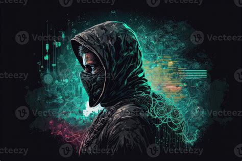 Hacker technology concept illustration. AI Generated 21827389 Stock ...