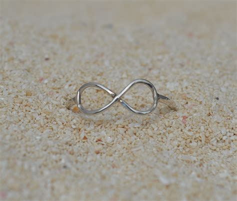 Silver infinity ring