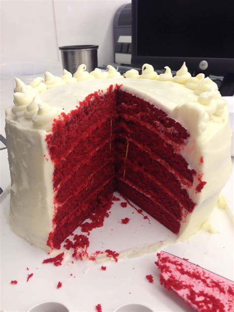 Five Layer Red Velvet Cake - Chelsweets