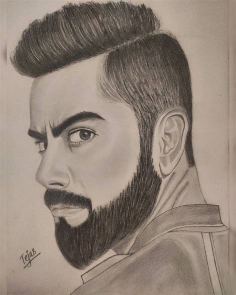 Tejas Portraits on Instagram: "Pencil sketch of @virat.kohli . . . . . . . #viratkohli #virat # ...