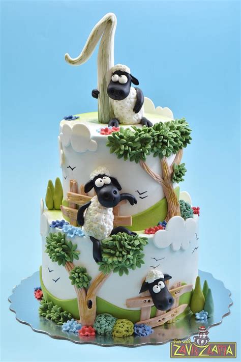 Shaun The Sheep Cake - Decorated Cake by Nasa Mala - CakesDecor