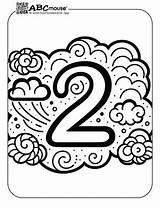 Free Printable Number Two Coloring Pages  ABCmouse sketch template