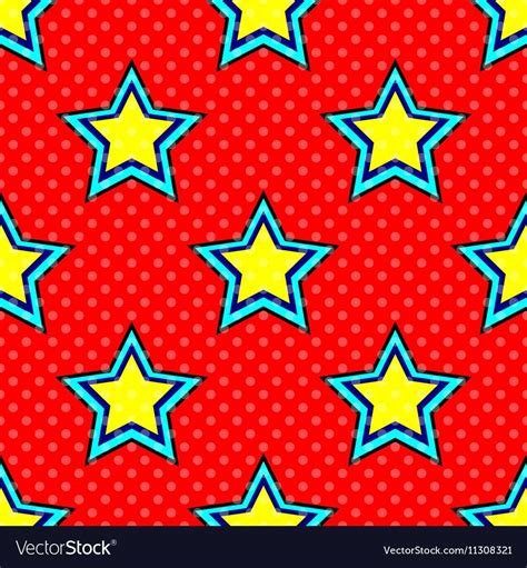 Pop Art Star vector image on VectorStock | Animal print wallpaper, Pop art background, Pop art