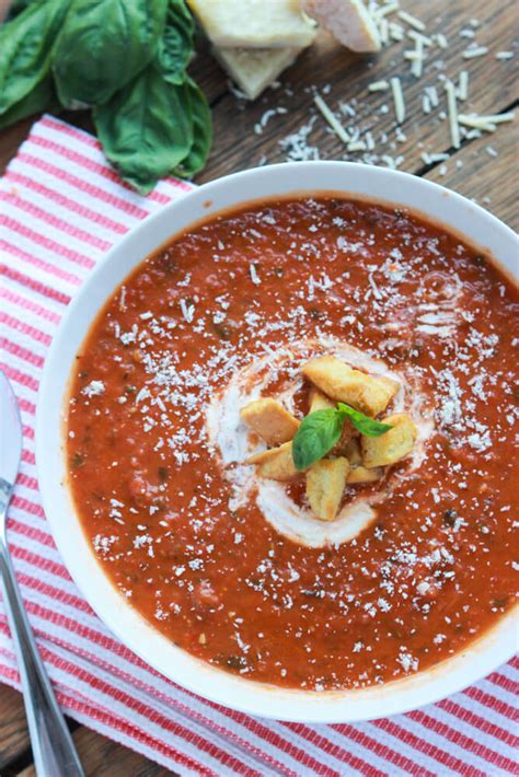 Ina Garten's Roasted Tomato Basil Soup - Little Broken