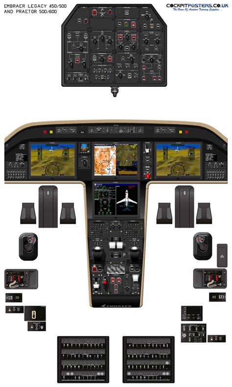 Embraer Legacy 450/500 / Praetor 500/600 Cockpit Poster