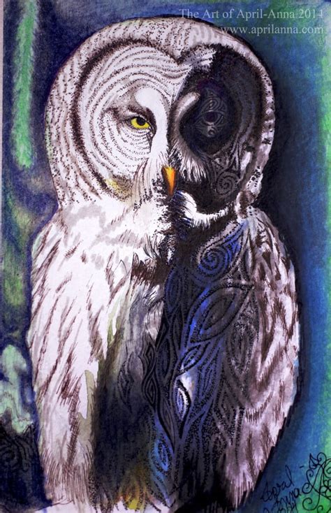 Owl Guardian - The Art of April-Anna