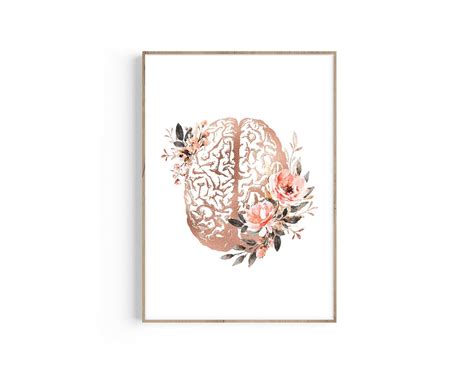 Brain Art Print Psychology Art Brain Anatomy Art Psychology - Etsy