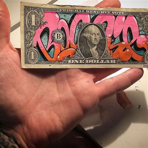 GraffYourDollars 😎 ⏬ @boogiesml 📍 . . . . #onedollar #usa #money # ...