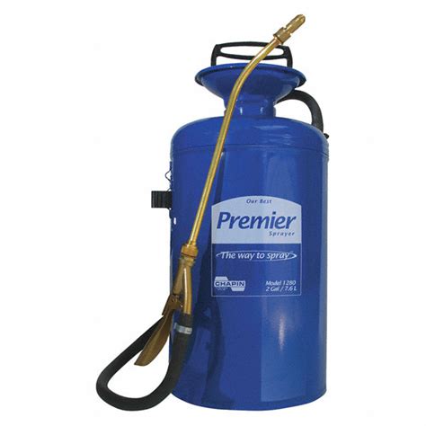 CHAPIN Handheld Sprayer, Steel Tank Material, 2 gal., 60 psi Max Sprayer Pressure - 3JEV5|1280 ...