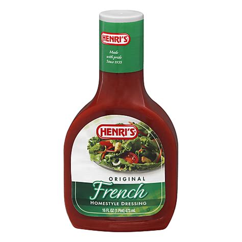 Henris Dressing, Homestyle, French, Original 16 oz | Salad Dressings, Mayonnaise | Festival ...