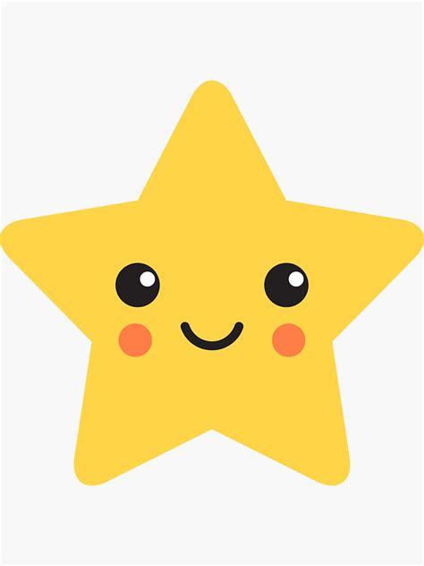 'Cute kawaii star' sticker mheadesign | Sellos digitales, Arte infantil ...