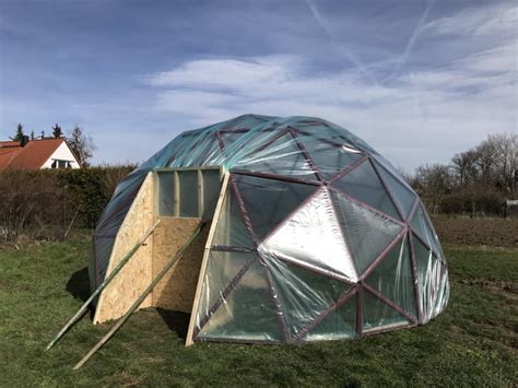 Geodesic Dome Greenhouse I built for my grandma! 😊 : r/GeodesicDomes