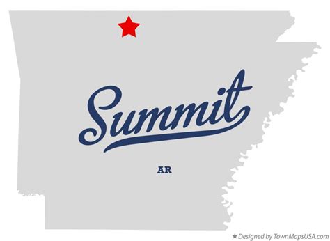 Map of Summit, AR, Arkansas