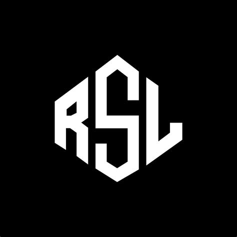 RSL letter logo design with polygon shape. RSL polygon and cube shape logo design. RSL hexagon ...