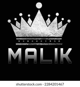 Malik Logo Name Profile Specially Designed Stock Illustration ...