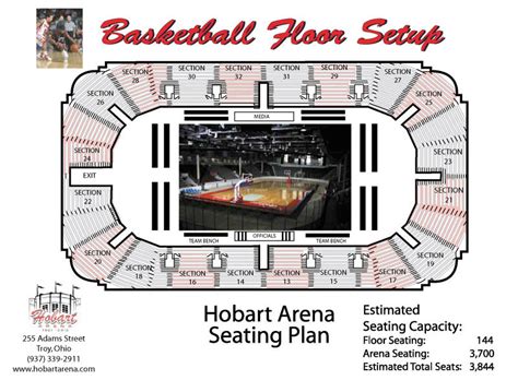 Seating | Hobart Arena | Troy, Ohio