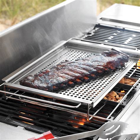 Stainless Steel Grill-Top Smoker Tray