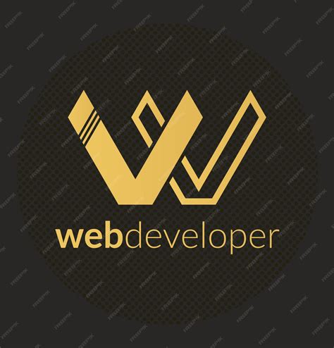 Premium Vector | Web developer logo template