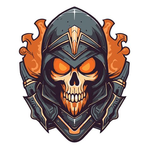 Badass skull warrior design for tshirt 23661496 PNG