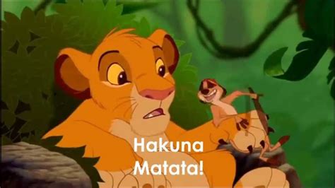 Lion King Hakuna Matata LYRICS - YouTube