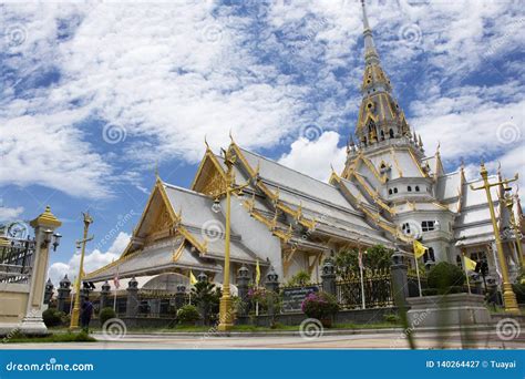 Ubosot of Wat Sothon Wararam Worawihan in Chachoengsao, Thailand Editorial Photography - Image ...