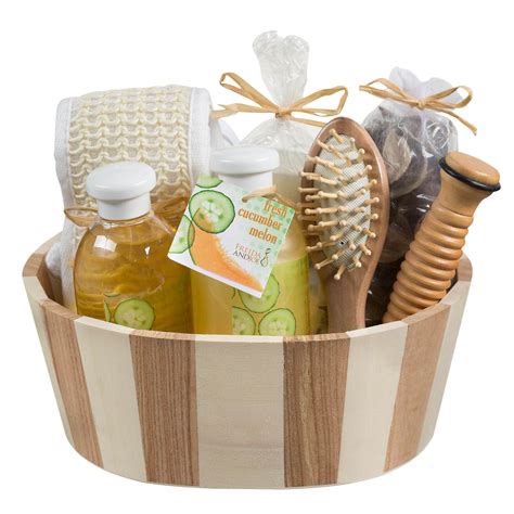 Wooden Massage and Reflexology Kit for Women: At-Home Spa Kit in Cucumber Melon Fragrance | Gift ...