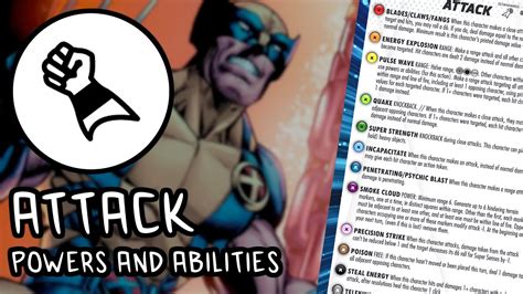 HOW TO PLAY: Heroclix Rules - ATTACK Powers and Abilities - YouTube