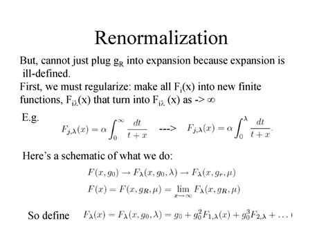 Renormalization and the renormalization group - ppt download