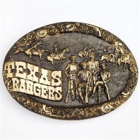 High Mesa | Accessories | Vintage Solid Bronze Texas Rangers Belt Buckle | Poshmark