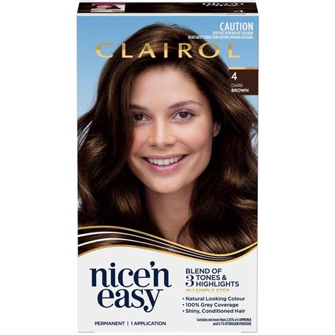 Clairol Nice 'N Easy Permanent Hair Colour - Natural Dark Brown | BIG W