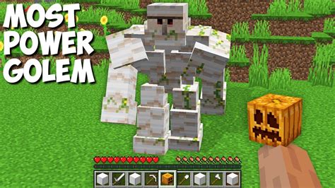 How to SPAWN POWERFULEST GOLEM in Minecraft ? BOSS OF THE GOLEMS ! - YouTube